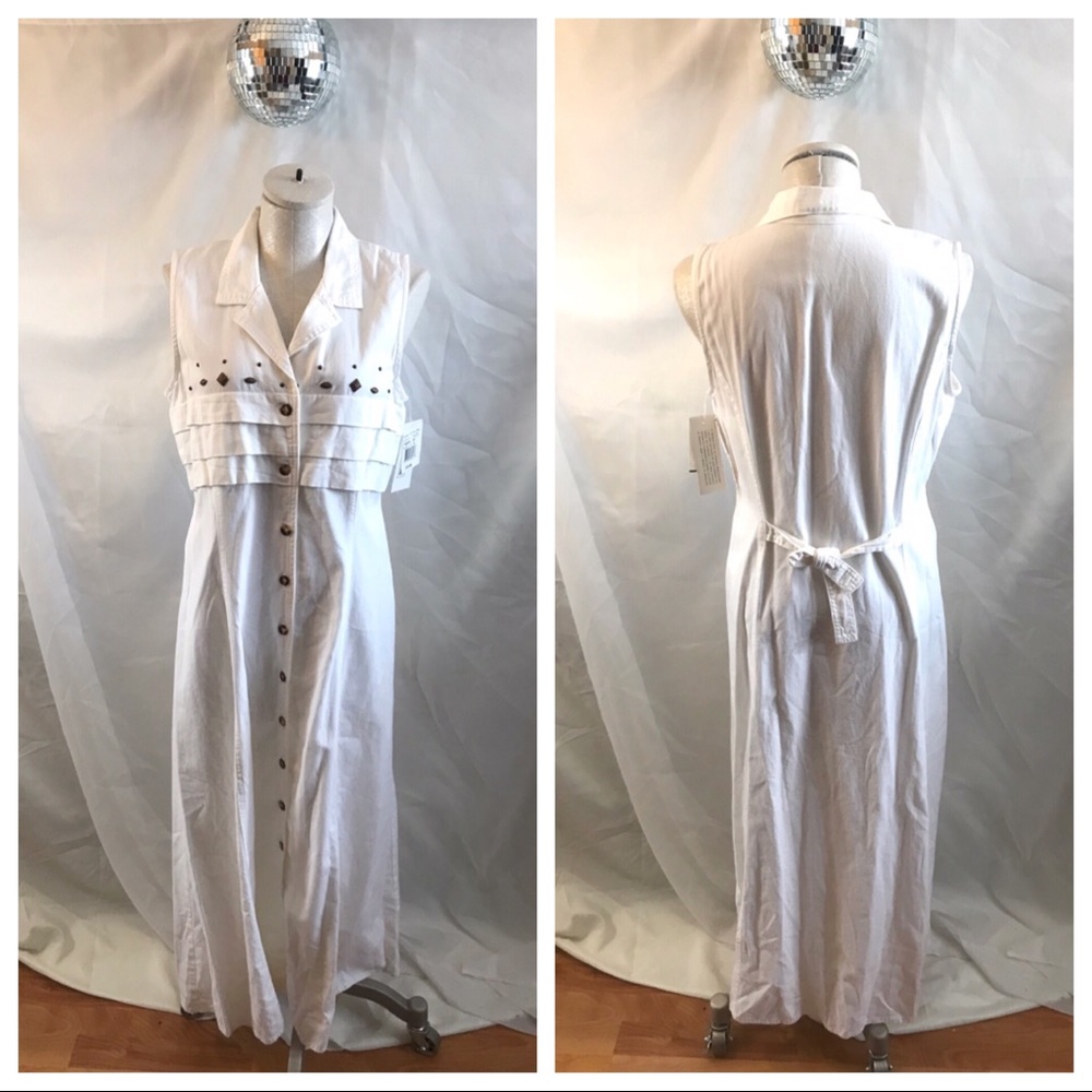 Vintage 90’s NWT Nina Piccalino Long Denim Dress